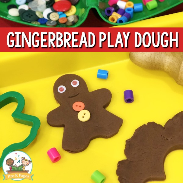 Gingerbread Playdough Recipe for Preschool