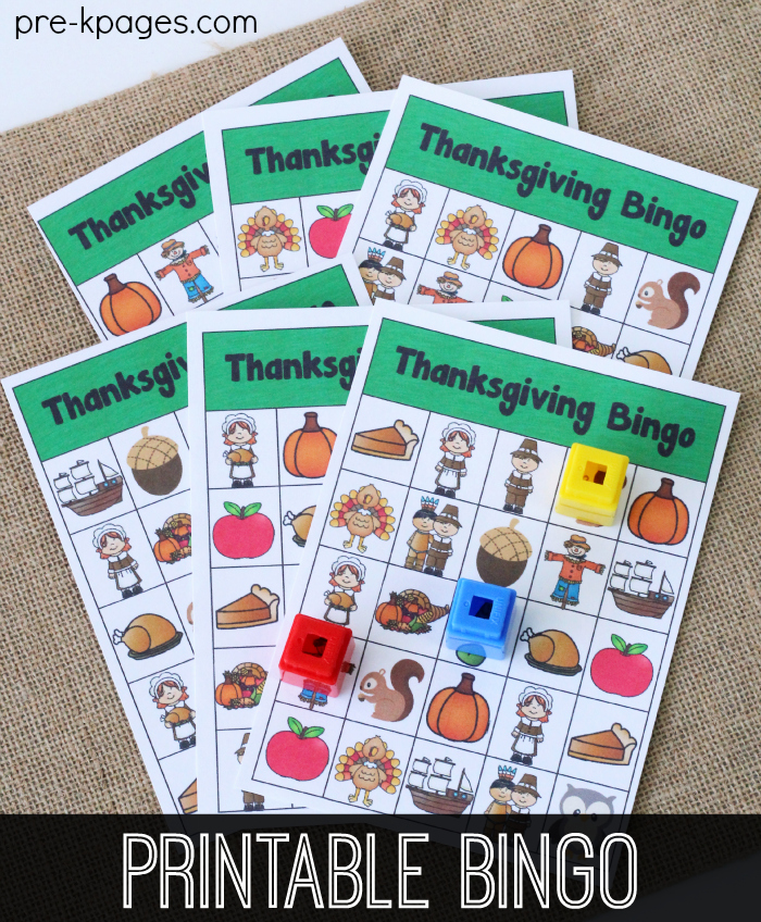 Printable Thanksgiving Bingo