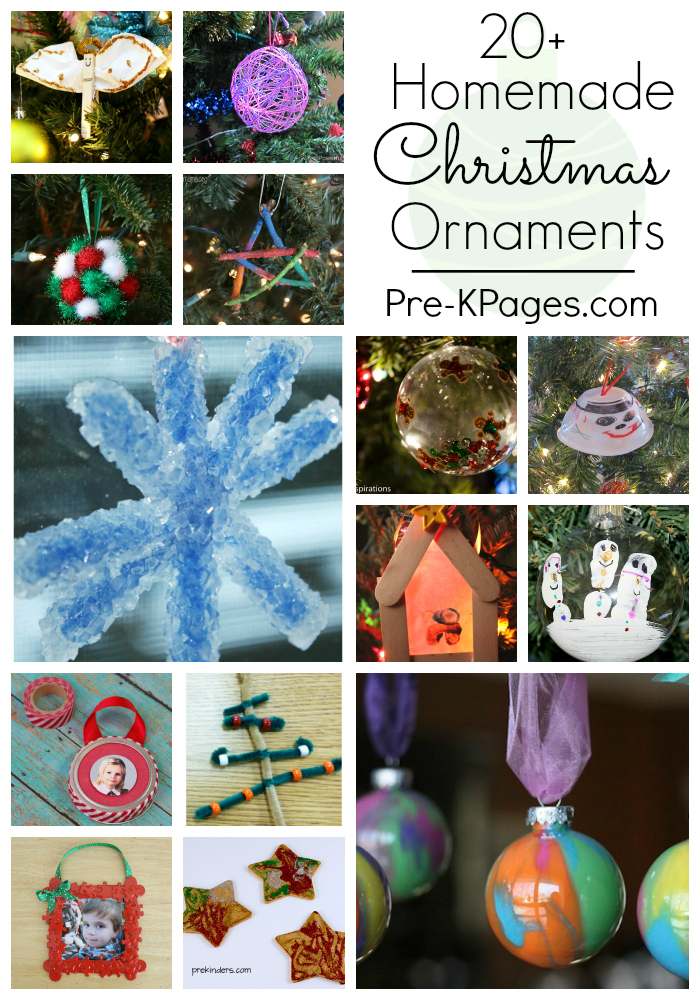 20+ Easy Christmas Ornaments Preschoolers Can Make - Pre-K Pages