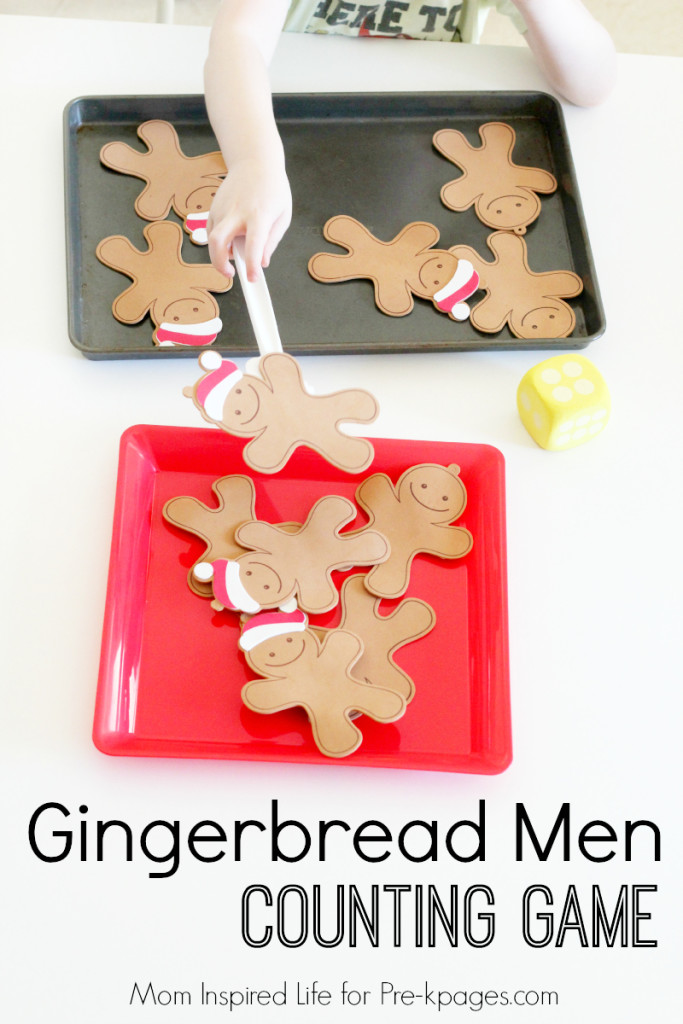 Gingerbread Man Counting Game PreK Pages