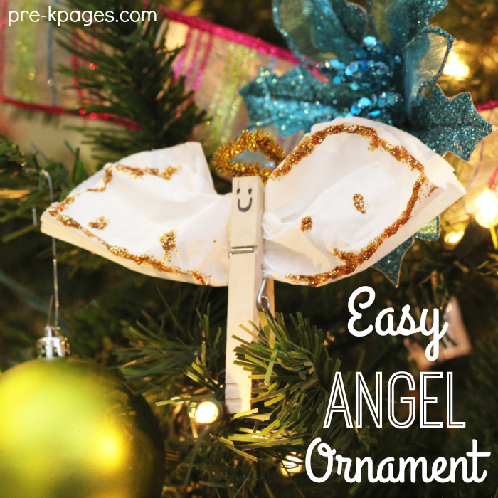 Angel Ornament Craft for Preschoolers