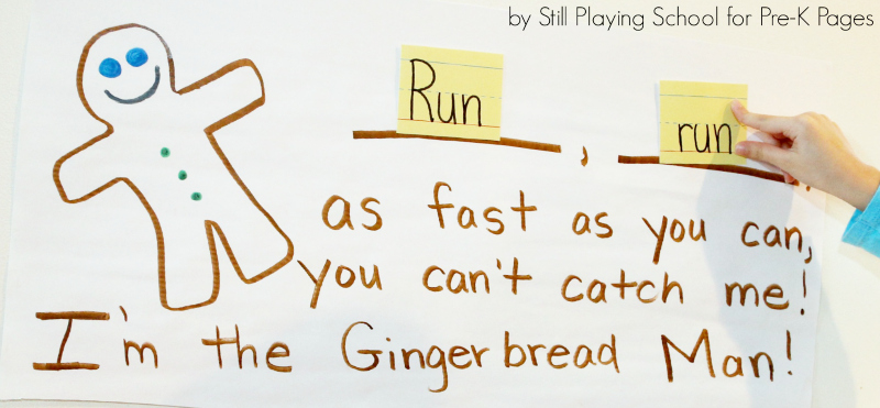 Gingerbread Man Gross Motor Activity Pre K Pages