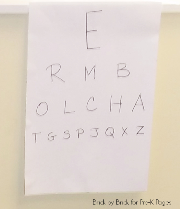 alphabet eye chart