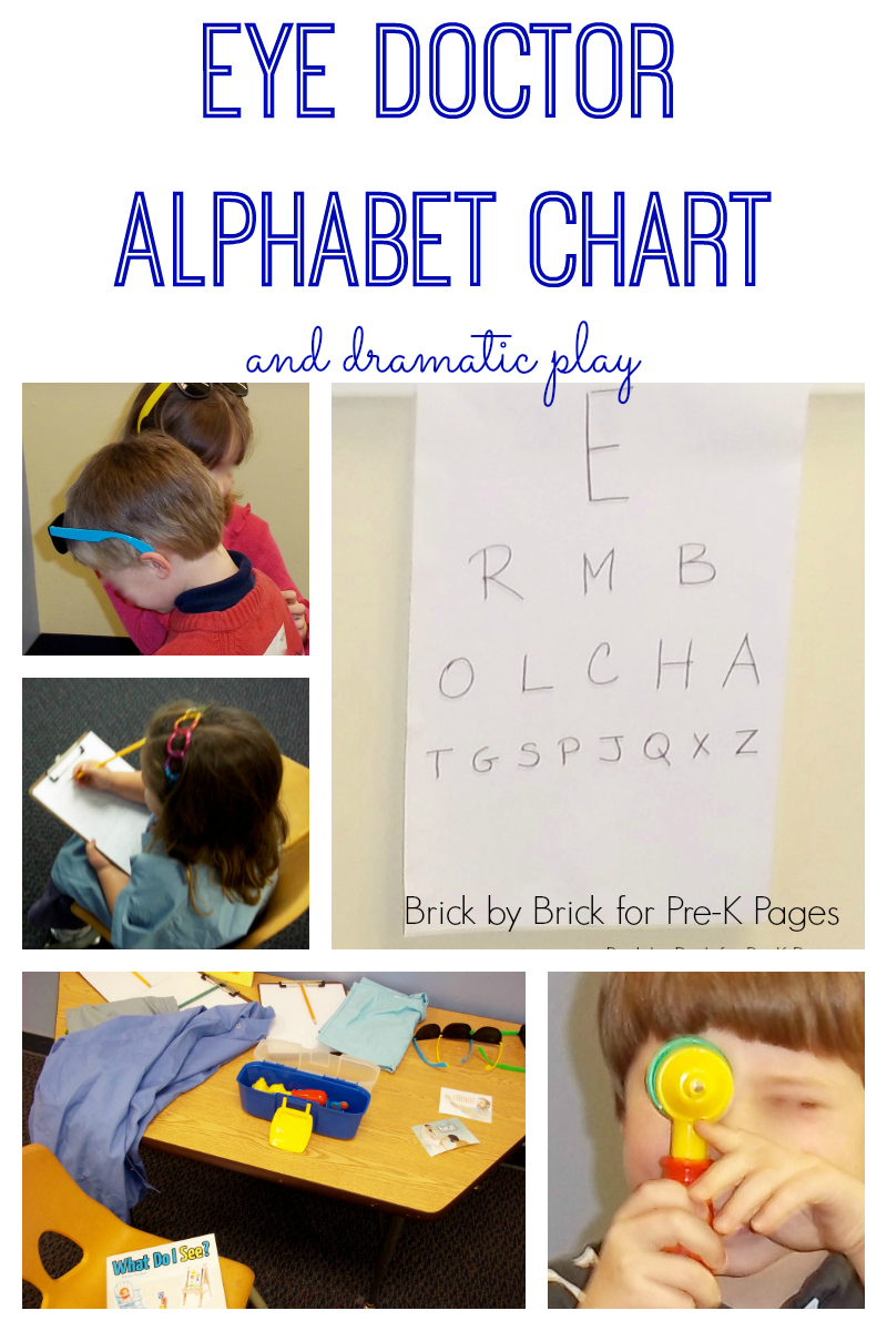 eye doctor chart activity pre k pages