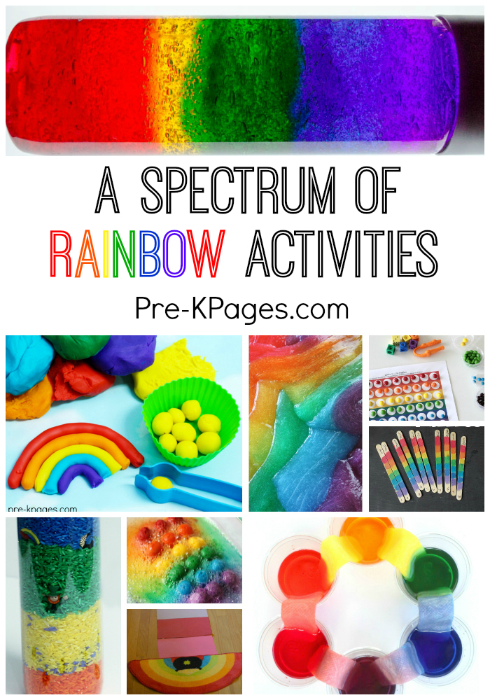 30 Super Fun Rainbow Activities For Preschool Pre K Pages