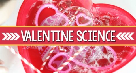 Valentine Science Experiment with Bubbles