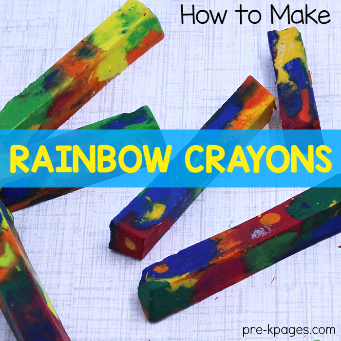 How to Make Your Own Rainbow Crayons