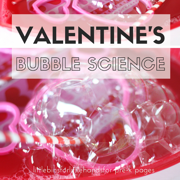 valentine bubble science for preschool