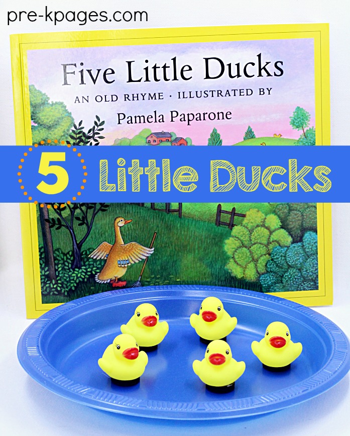 5 Little Ducks Fingerplay Interactive Activity For Preschool