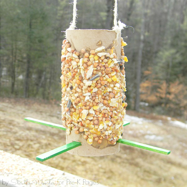 Make A Peanut Butter Bird Feeder And Observe Birds Pre K Pages