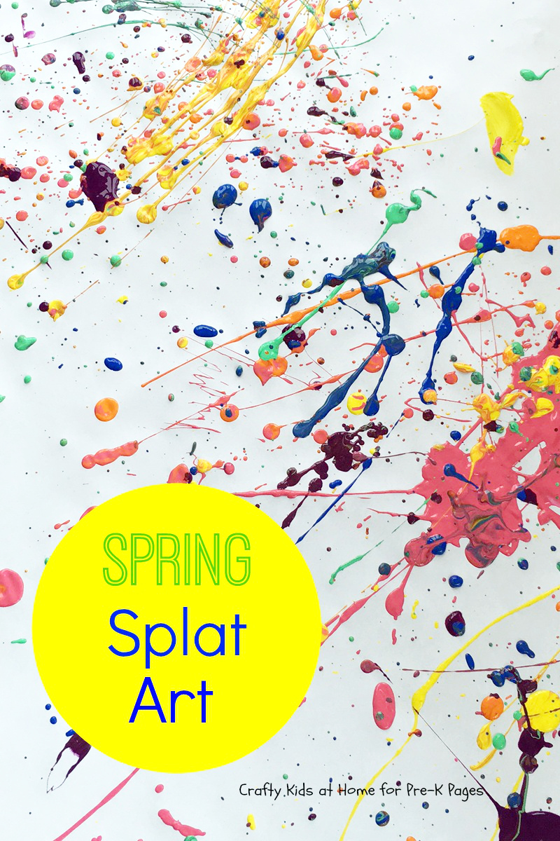 spring splat art preschool 