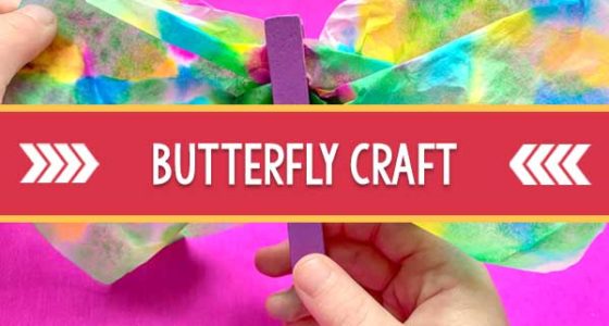 Coffee Filter Butterfly Craft for Preschool