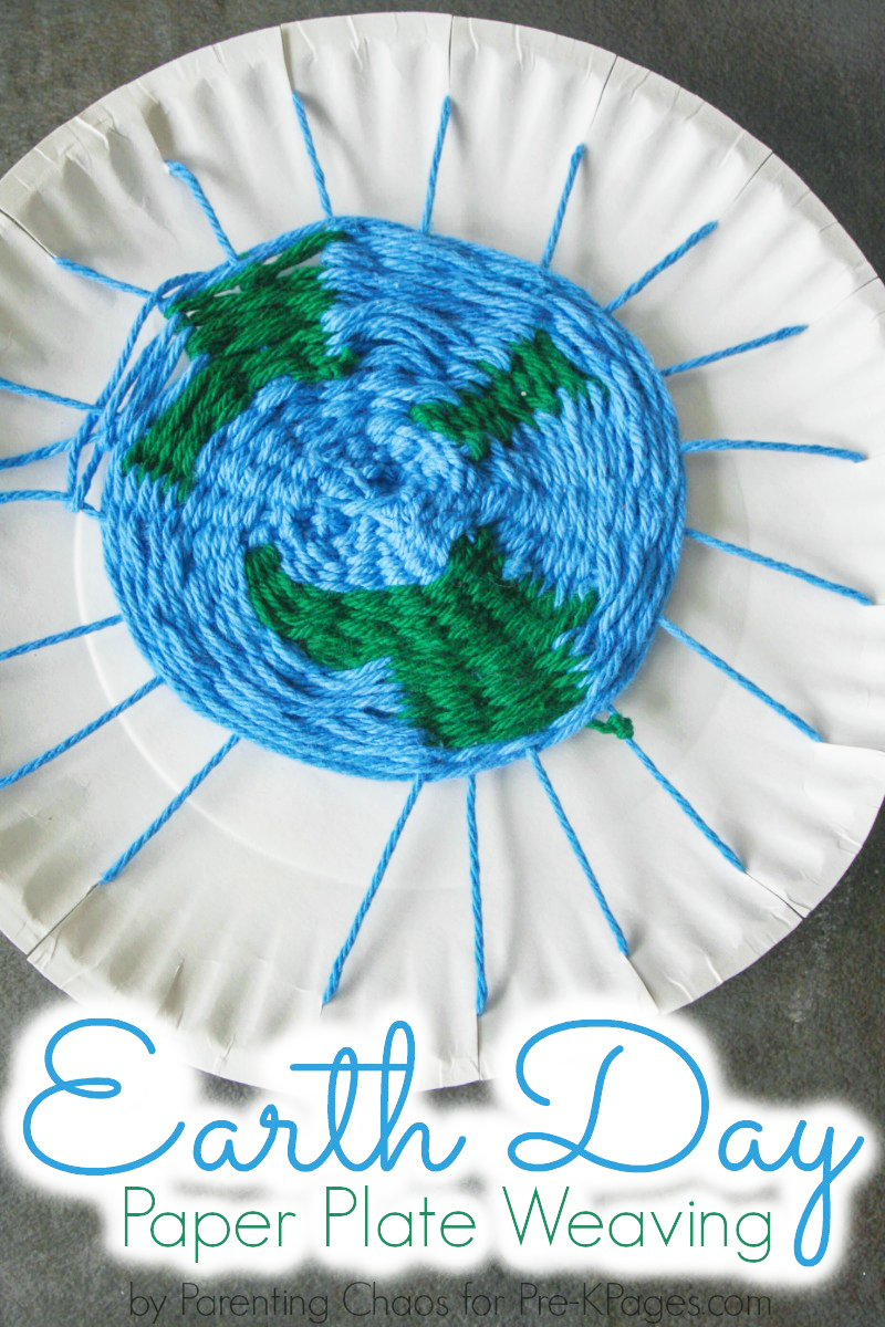 Earth Day Paper Plate Weaving PreK Pages