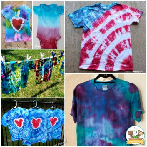 how to tie dye shirts diy