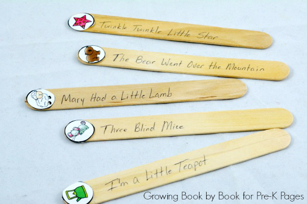 Song Sticks: Building Skills in Transitions - Pre-K Pages