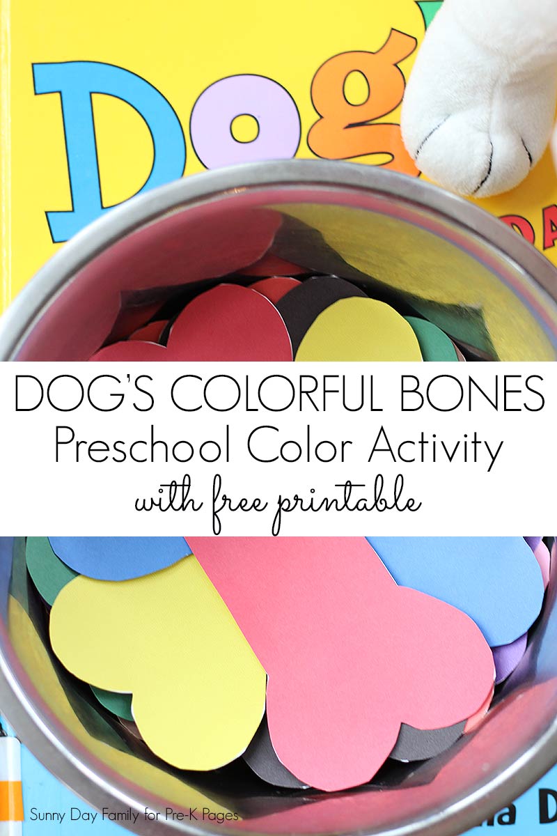 Dog's Colorful Day Color Matching PreK Pages