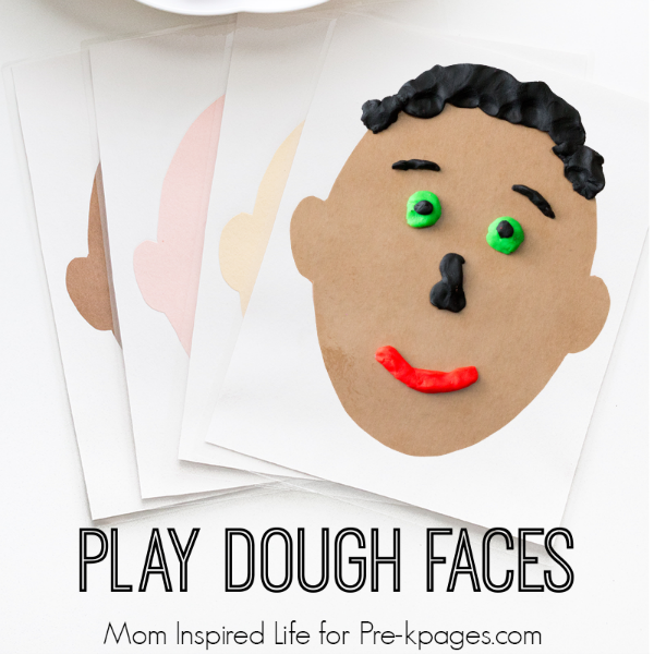 Making Faces Play Dough Activity - Pre-K Pages