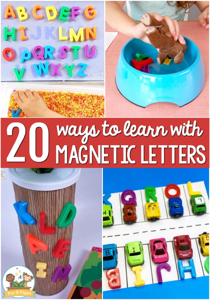 20+ Ways to Use Magnetic Letters - Pre-K Pages