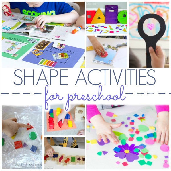 40 Easy And Fun Hands On Shape Activities For Preschoolers