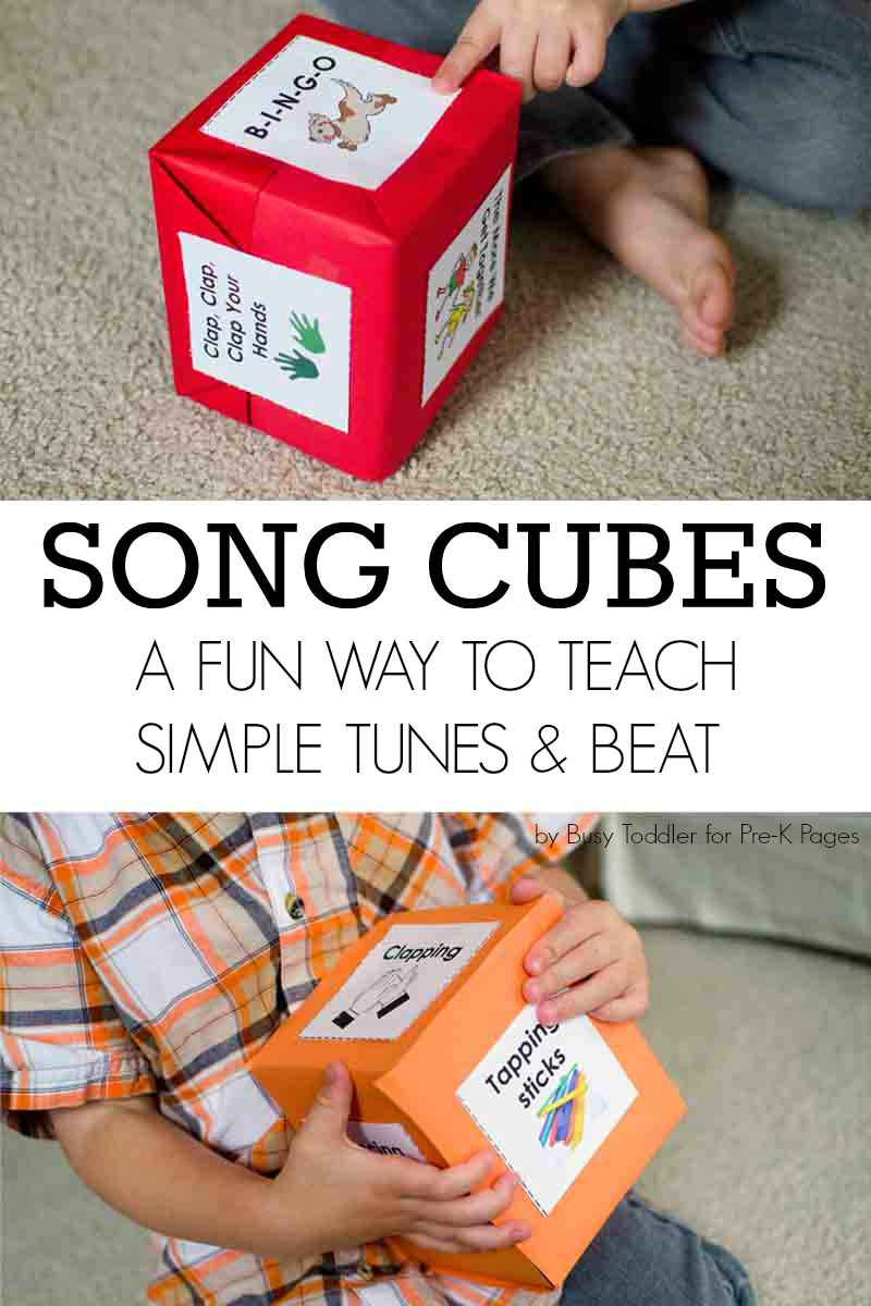song cubes finding beat preschool