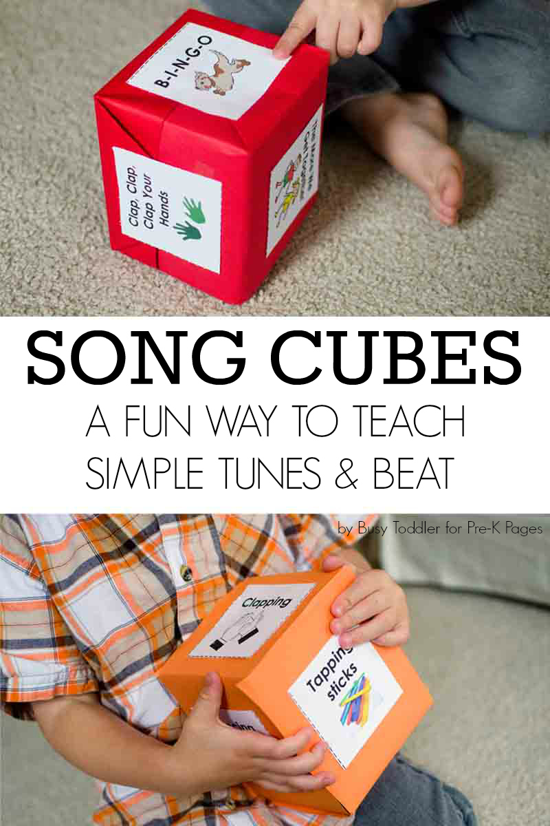 Music With Kids Song Cubes And Finding The Beat Pre K Pages