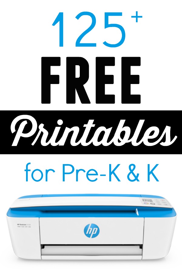 125 Free Printable Worksheets for Preschool, Pre-K ...