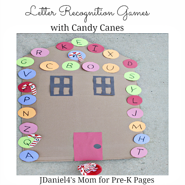 Letter Recognition Candy Cane Game Pre K Pages