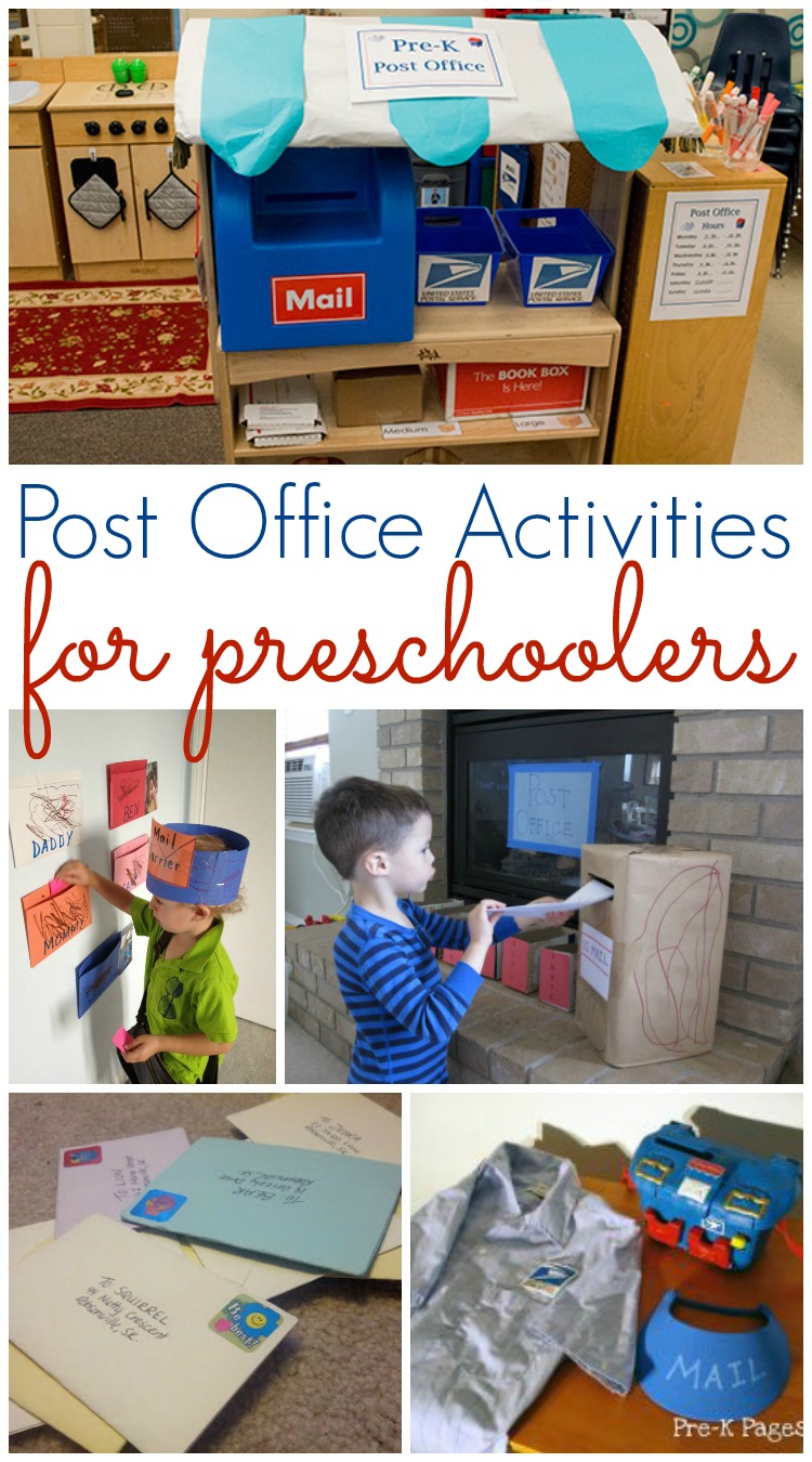 preschool office activities play pre mailing dramatic printables centers theme classroom area printable mail learning drama learn kpages preschoolers mailman