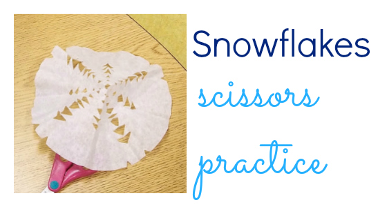 snowflake scissors practice