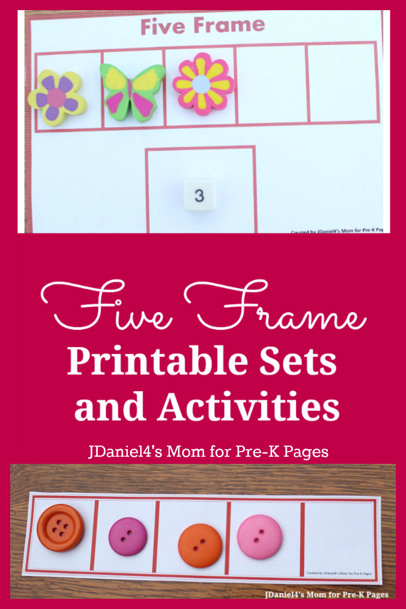 Five Frames Activities For Preschool Pre K Pages