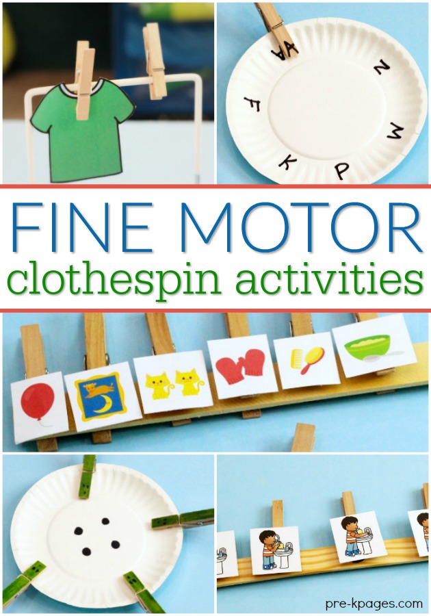 Fine Motor Clothespin Activities for Preschool