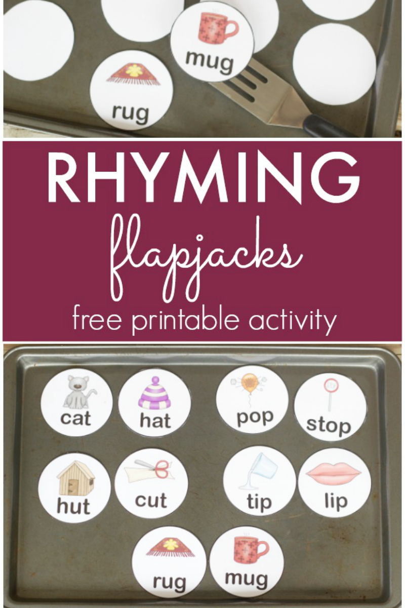 Rhyming Flapjacks Game - Pre-K Pages