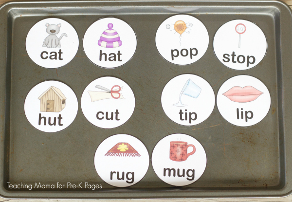 rhyming words for pre k