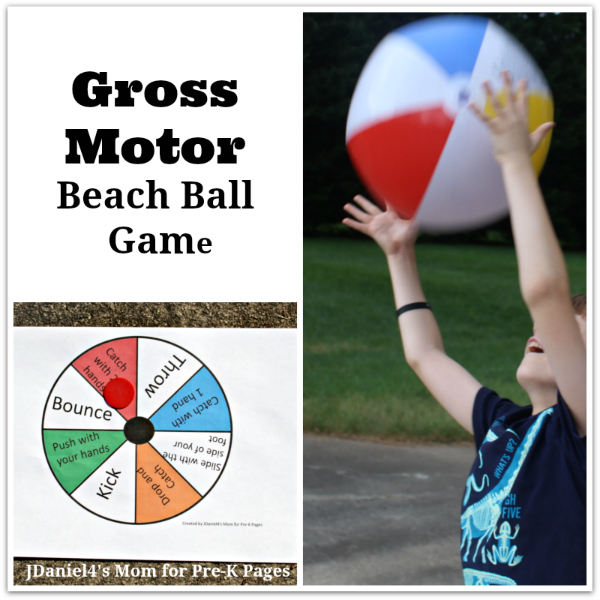 Gross Motor Beach Ball Game Pre K Pages