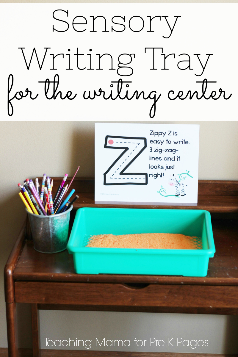 Sensory Writing Tray for the Writing Center - Pre-K Pages