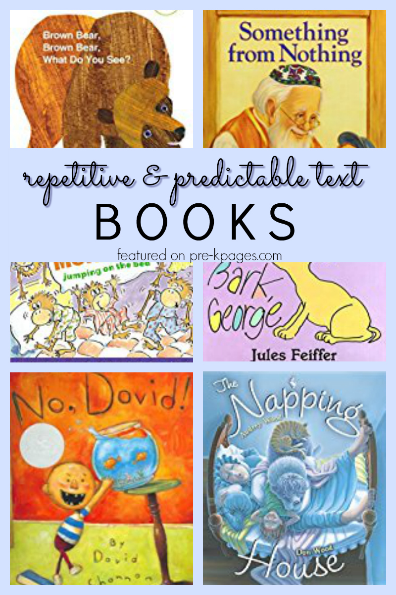 Books With Repetitive Predictable Text Pre K Pages