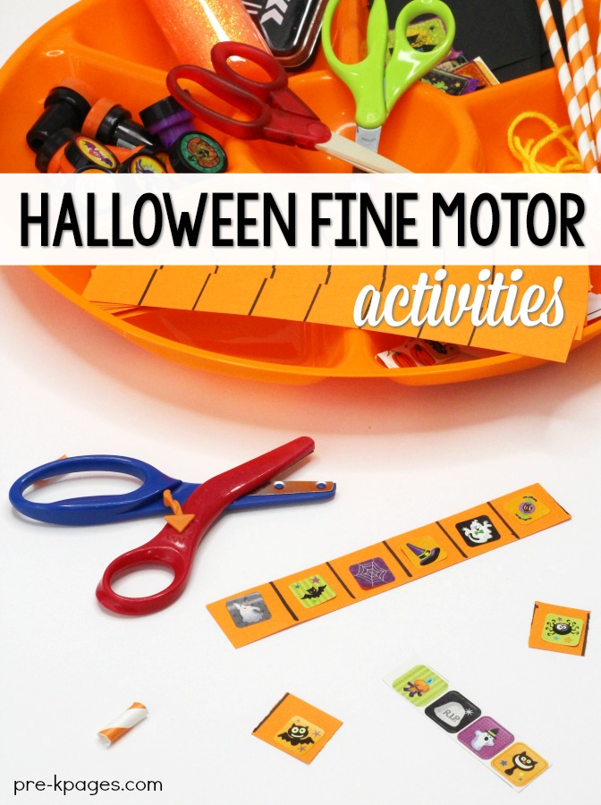 Halloween Fine Motor  Activities for Preschool Pre K Pages