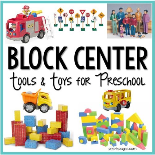 Blocks Center Set Up in Preschool