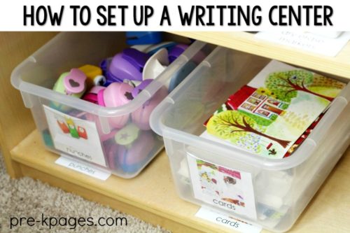 Writing Center for Preschool and Pre-K