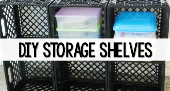 Milk Crate Storage Shelves and Cubbies