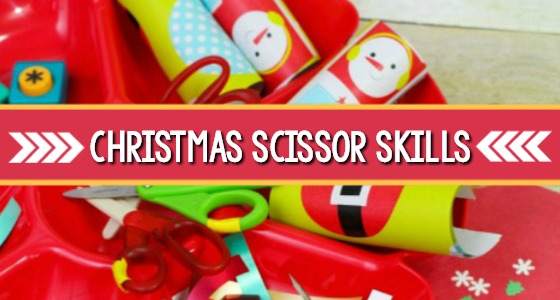 Christmas Scissor Cutting Skills Practice