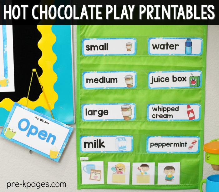 Hot Chocolate Dramatic Play Theme for Preschool