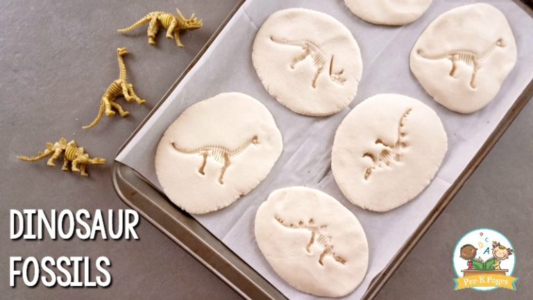 dinosaur fossils salt dough