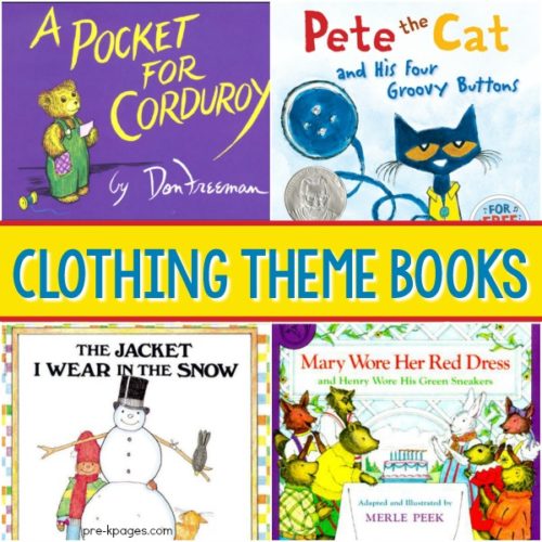 Clothing Theme Books for Preschool PreK Pages