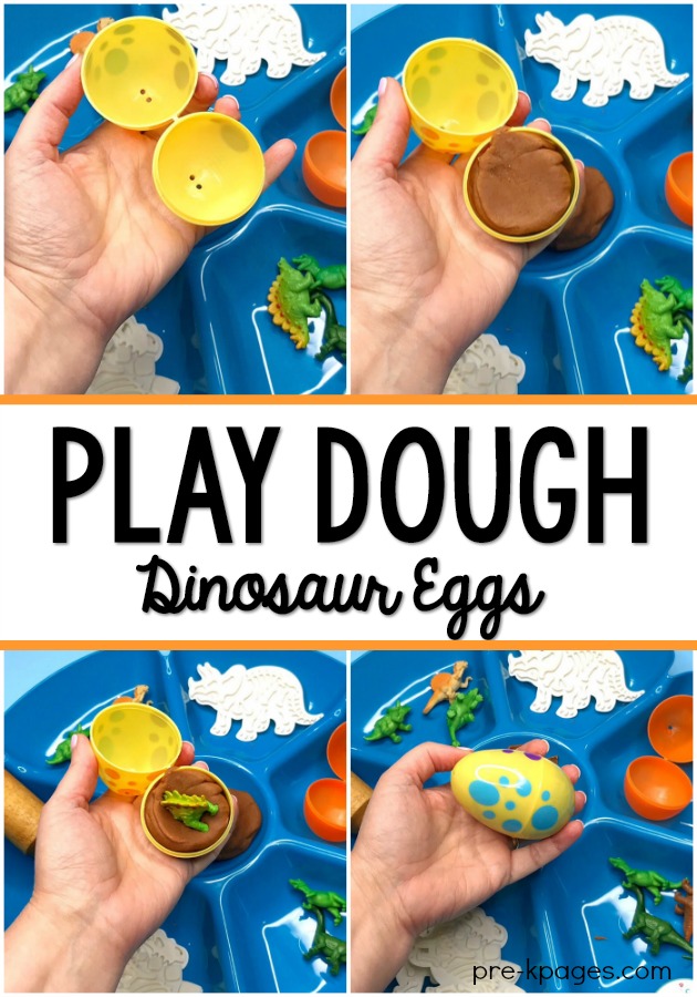 dinosaur play doh eggs