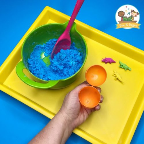 Dinosaur Eggs Fizzy Science Experiment - Pre-K Pages
