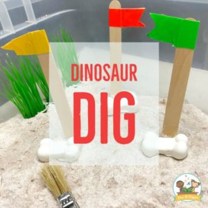 digging for dinosaur bones activity