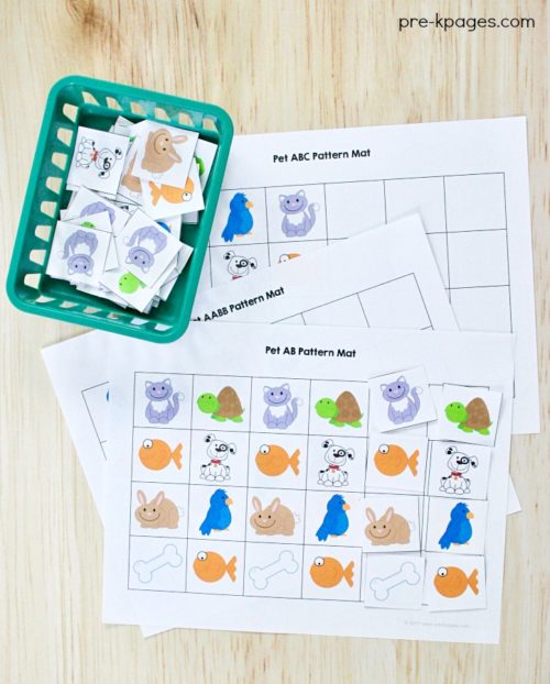 Pets Theme Activities and Centers for Preschool