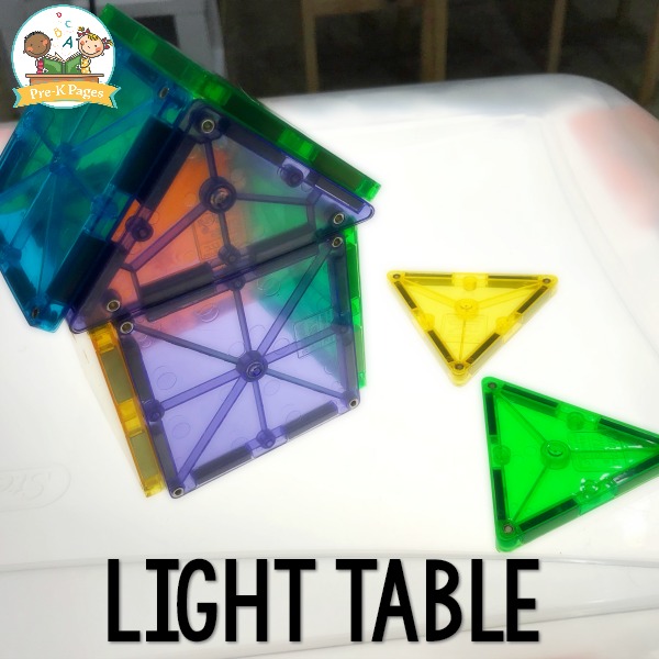 build a light table for preschool