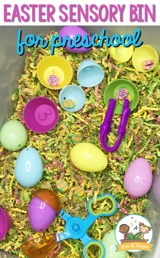 Easter Sensory Bin for Preschool